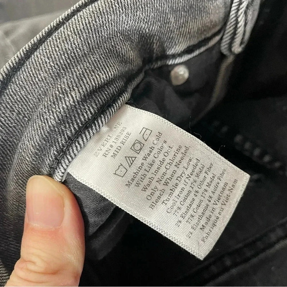 Everlane Grey High Rise Ankle Jeans Size 28 - Picture 4 of 10